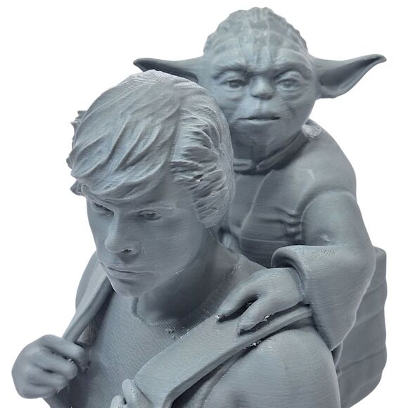 Star Wars 3D Printed Darth Vader Luke Skywalker Yoda Bust Set Headphone Stand - Picture 4 of 11
